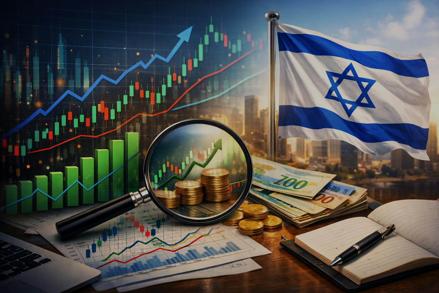 이스라엘 ETF투자 수익률과 국기 이미지