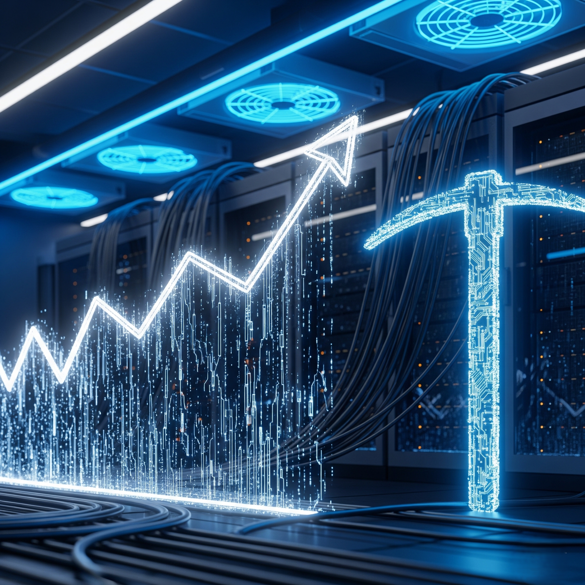 S&P500 지수 리밸런싱 및 AI 인프라 투자 전략을 상징하는 3D 일러스트
